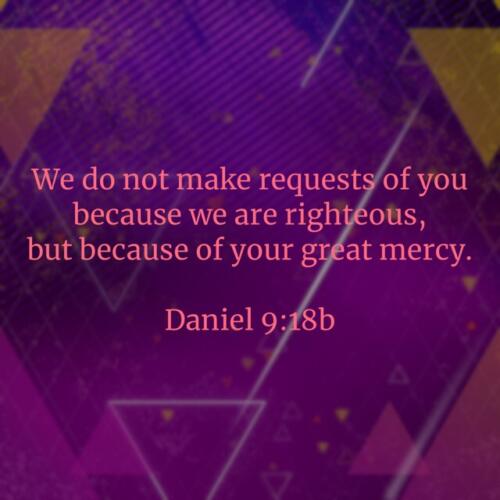 Daniel 9:18b