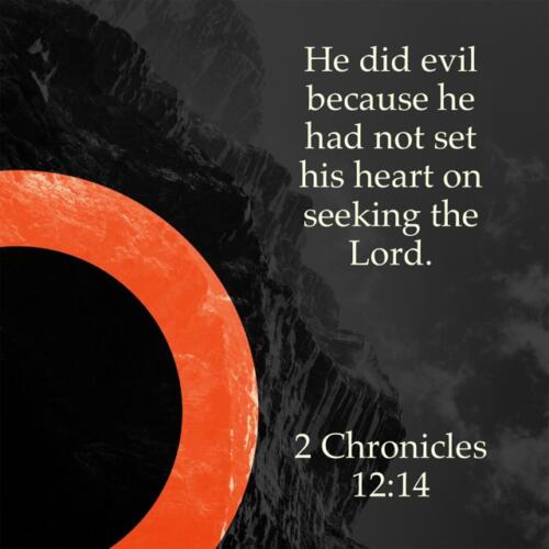 2 Chronicles 12:14